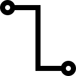 Elbow Connector SVG Icon